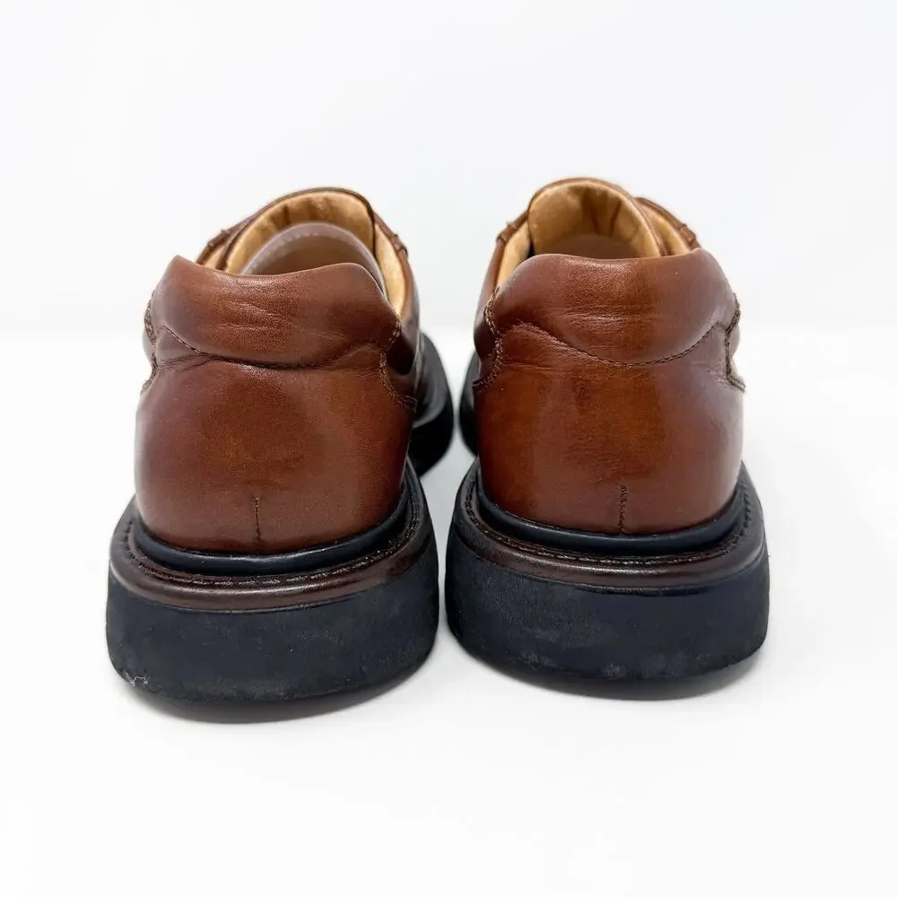Vintage Y2K London Underground Brown Leather Square Toe Oxfords Men's Size 8